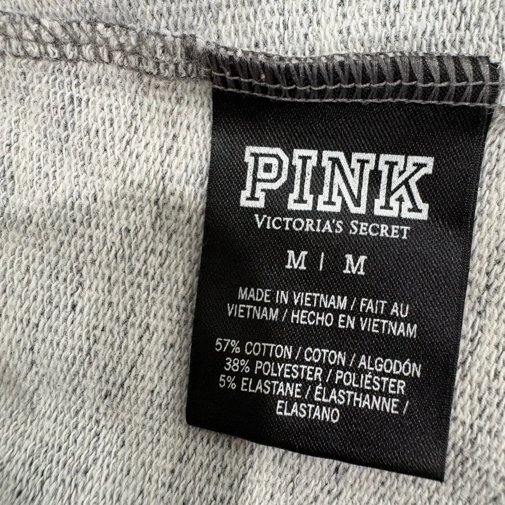 Gray PINK Victoria's‎ Secret Jogger Pants with Orange Accents size Medium